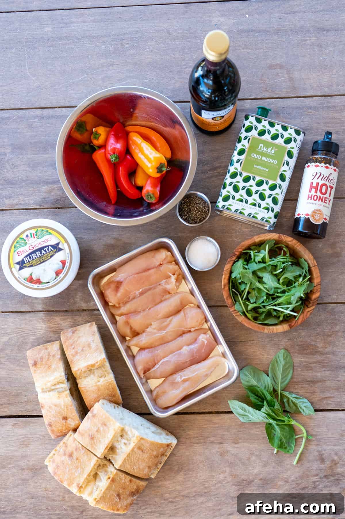 Grilled Chicken Sandwich ingredients.