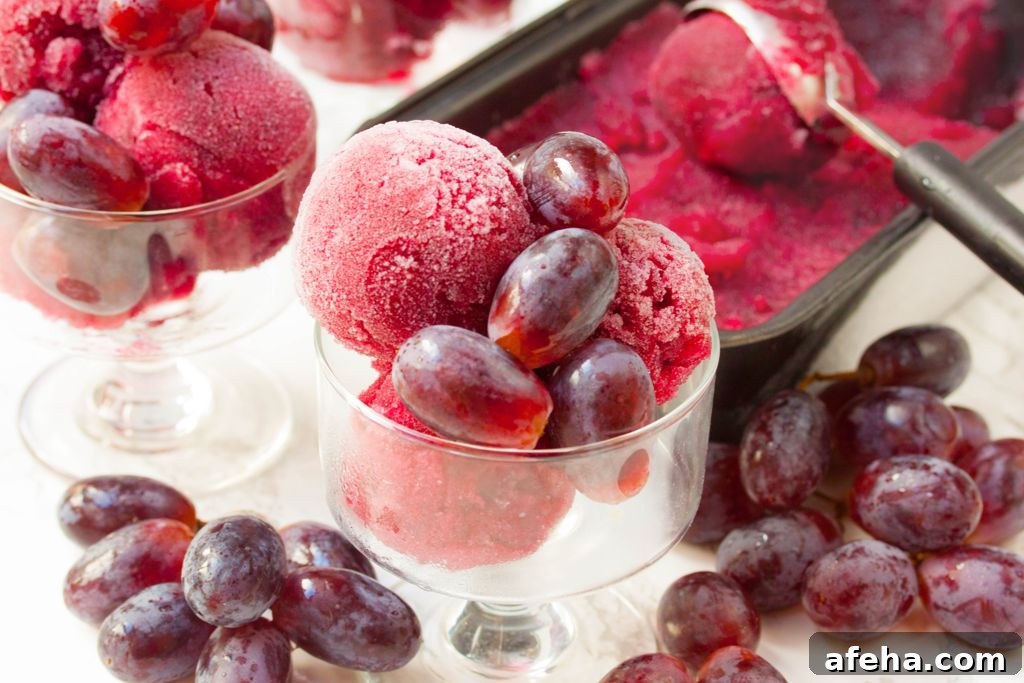 Red Grape Sorbet