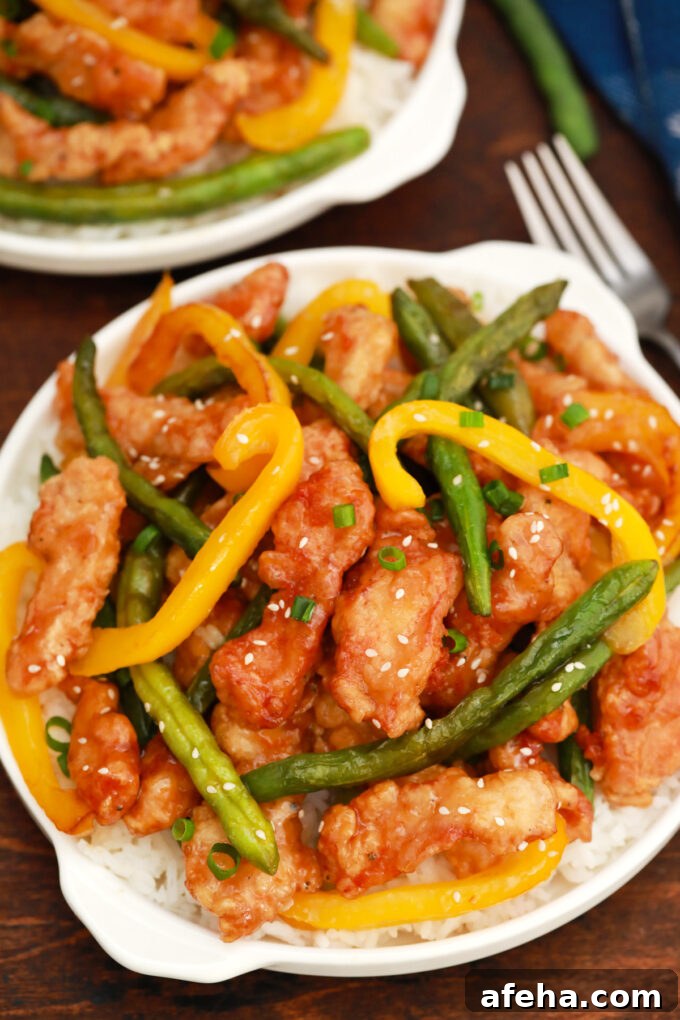 Homemade Panda Express Honey Sesame Chicken.