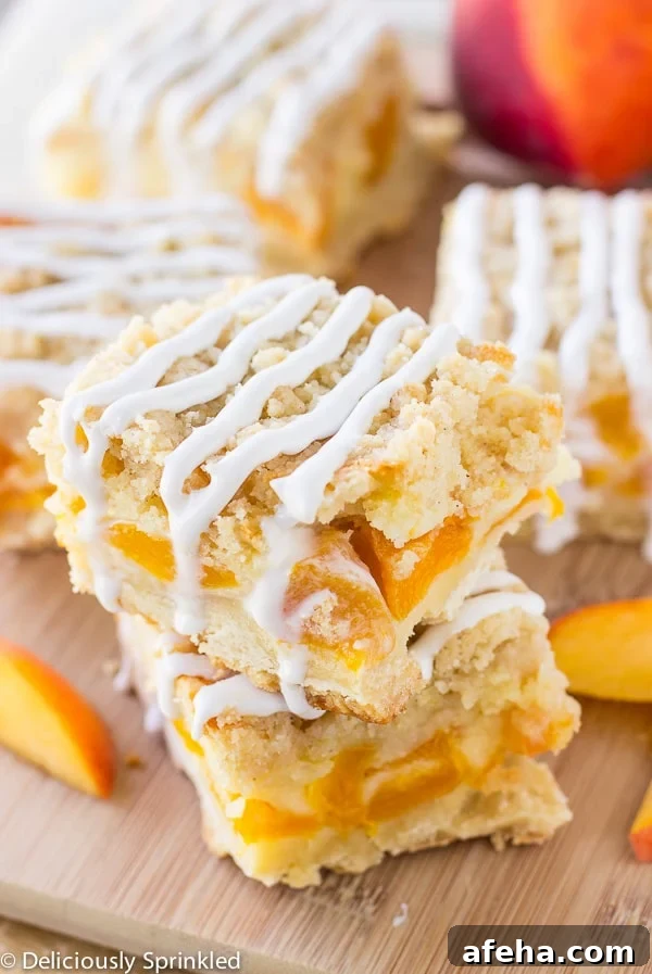 Peaches and Cream Bars Easy Dessert Recipe