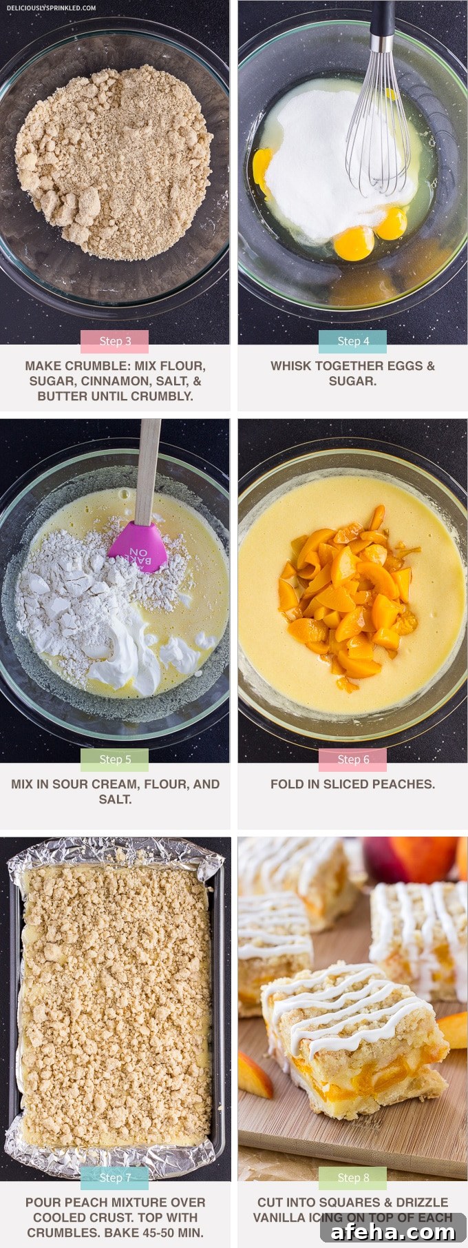 Peaches and Cream Bars Easy Dessert Recipe