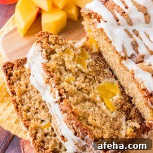 Glazed Peach Bread Recipe