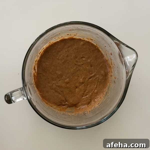 Mixing ingredients in a bowl.