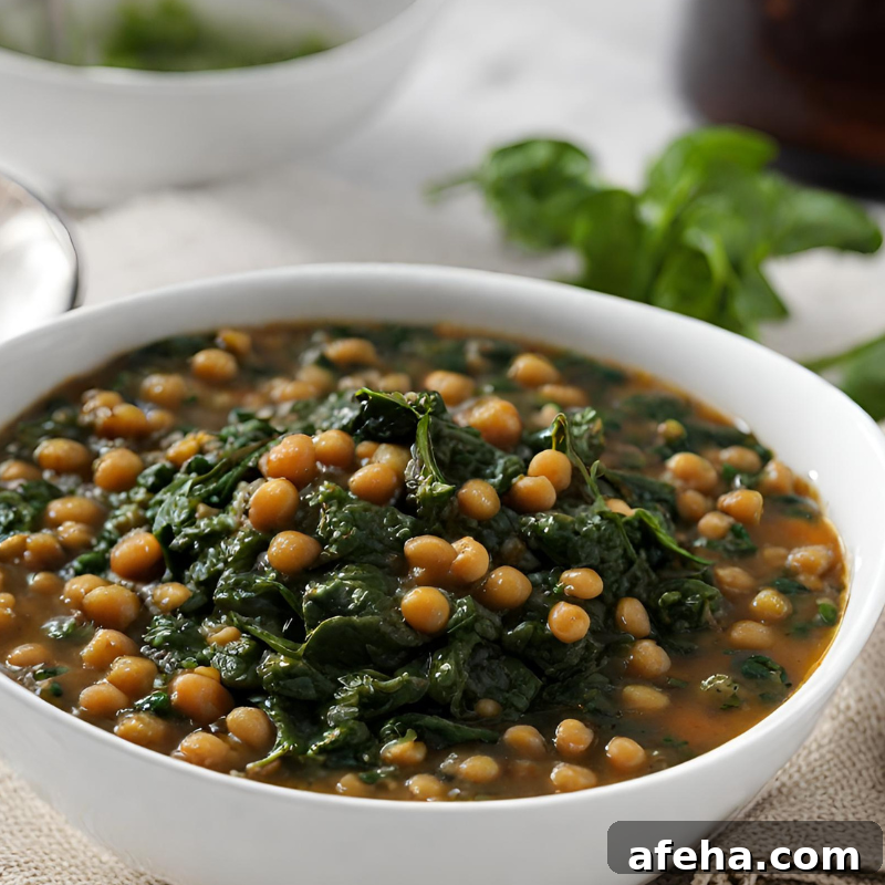 Warm Lentils and Spinach
