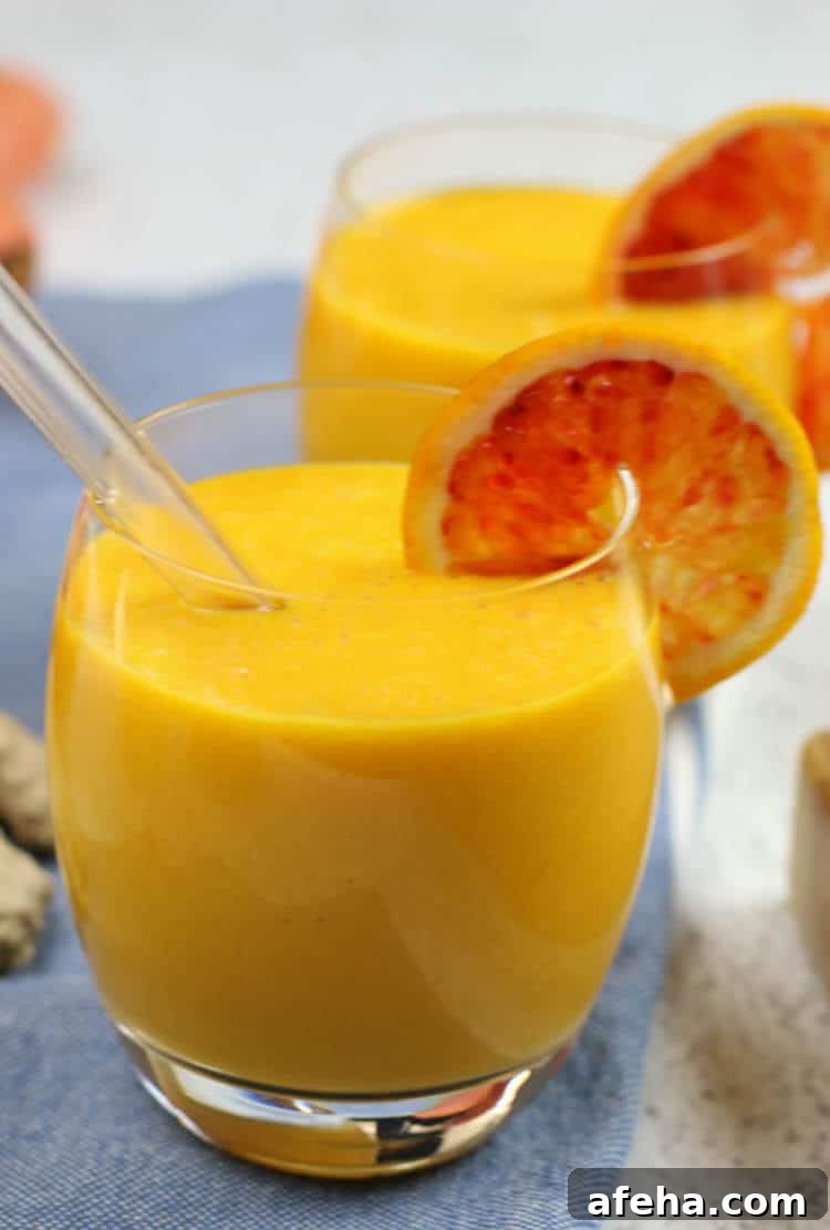 Finished immune-boosting smoothie