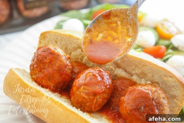 a delicious marinara sauce for meatball subs
