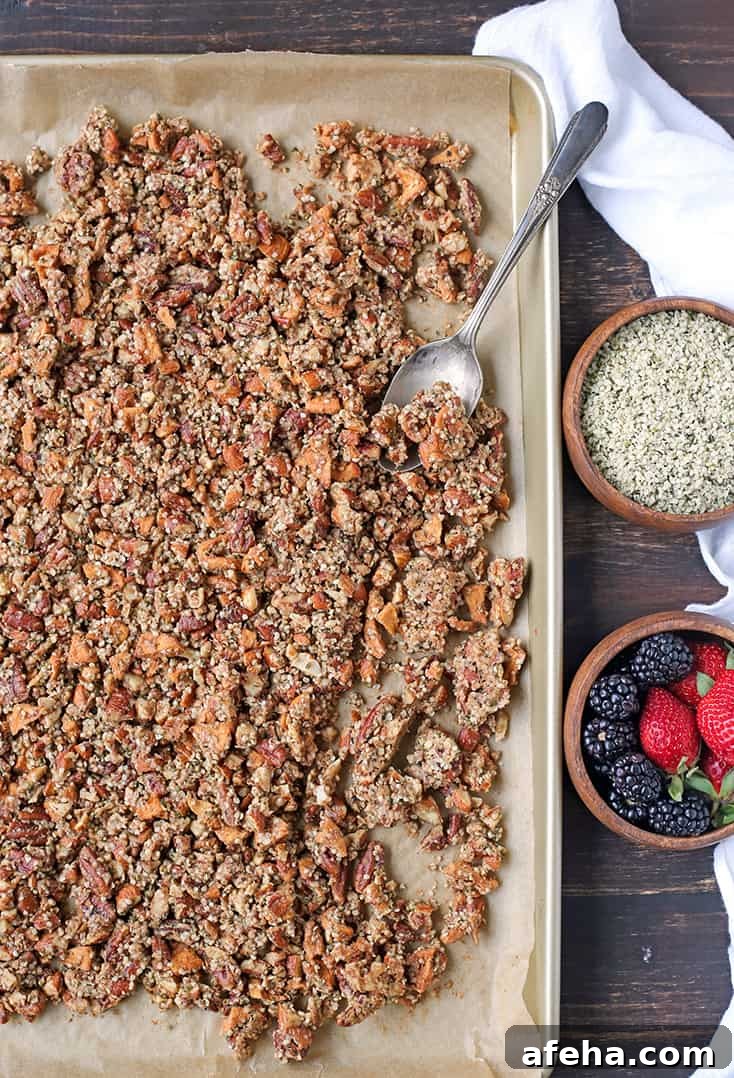 Paleo Caramel Apple Granola Recipe for Fall Mornings 3 This Paleo Caramel Apple Granola is easy to make and is such a great snack. The sweet cinnamon, chewy apples, and crunchy seeds combine to make a tasty treat. It's gluten free, dairy free, naturally sweetened and vegan.