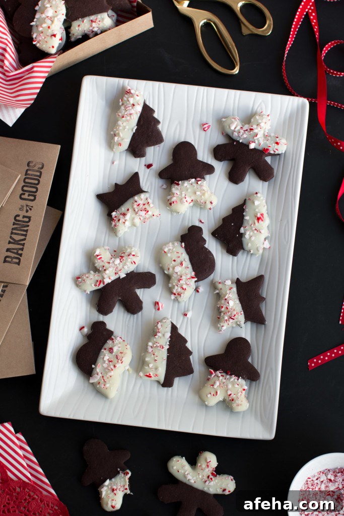 Packing up Peppermint Mocha Cookies