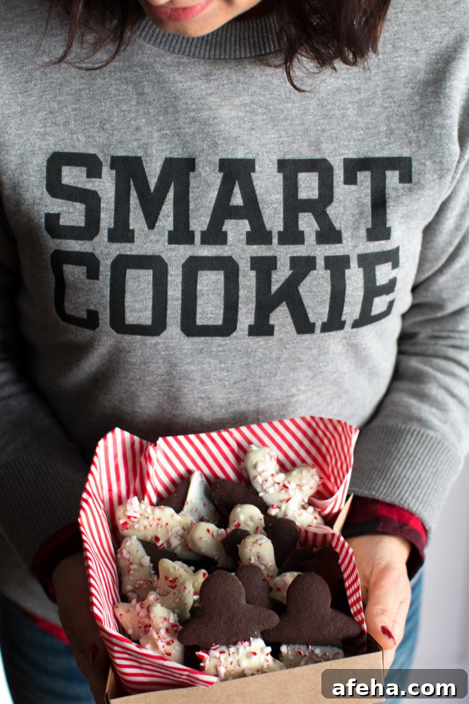 Peppermint Chocolate Mocha Cookies