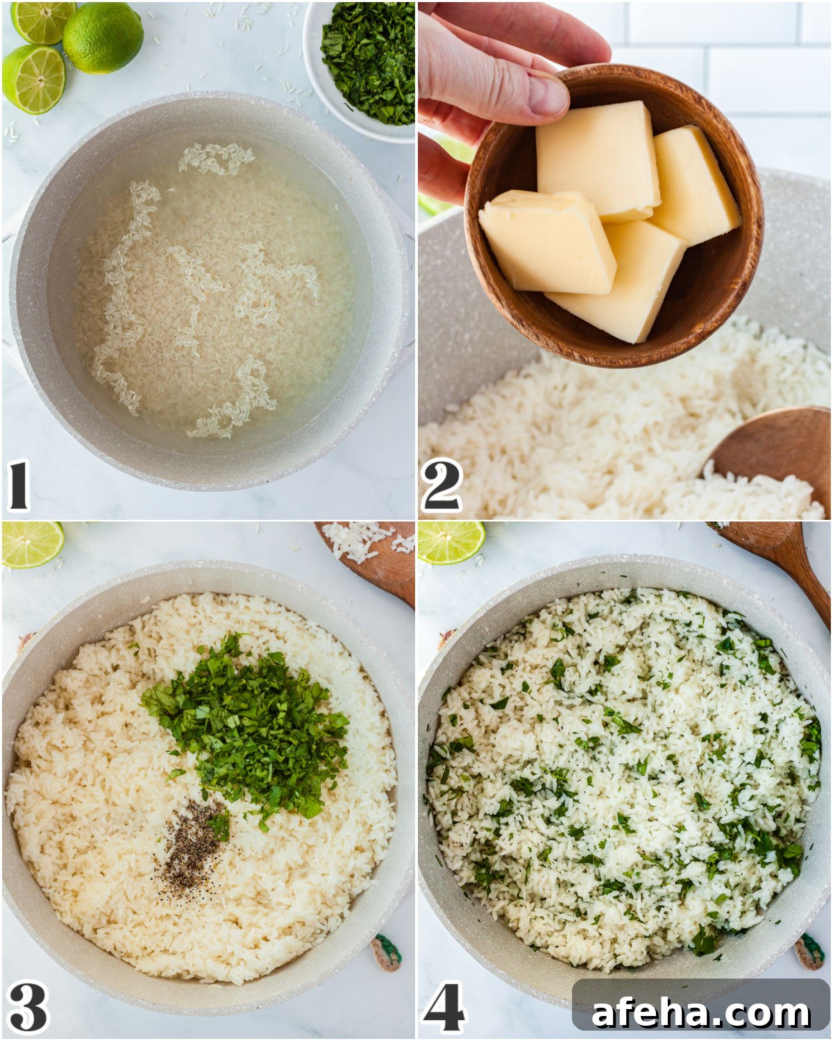 A picture collage showing how to make this recipe.