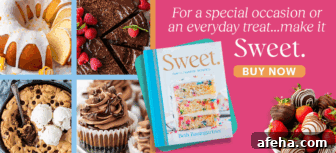 A cookbook titled Sweet by Beth Baumgartner