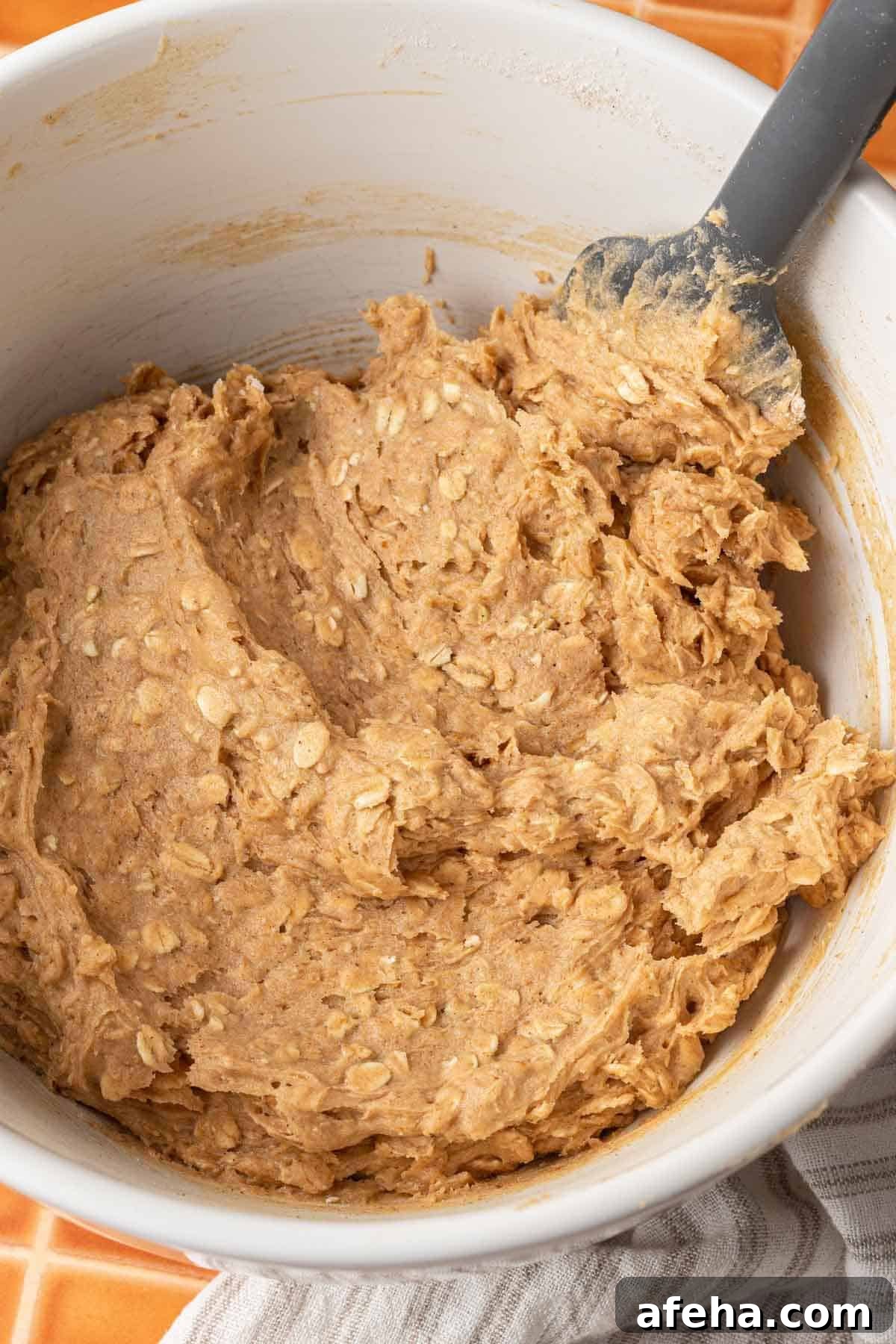 cookie batter in bowl