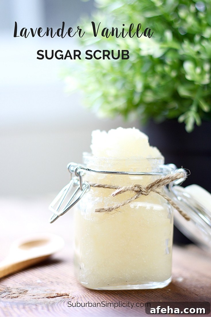 Lavender Vanilla Sugar Scrub