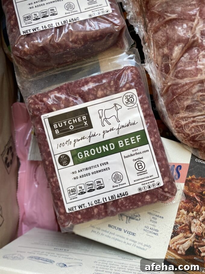 ButcherBox After 8 Years: 2026 Review and What’s New 6 Close up of a package of ButcherBox ground beef.