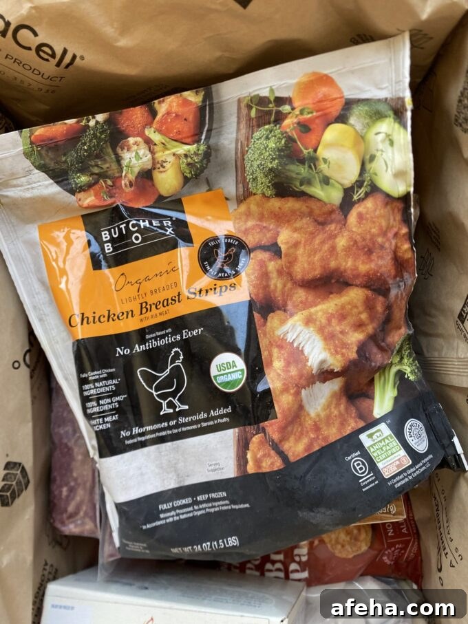 ButcherBox After 8 Years: 2026 Review and What’s New 10 Bag of ButcherBox breaded chicken tenders.