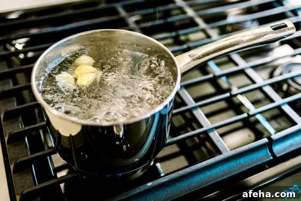 boiling water