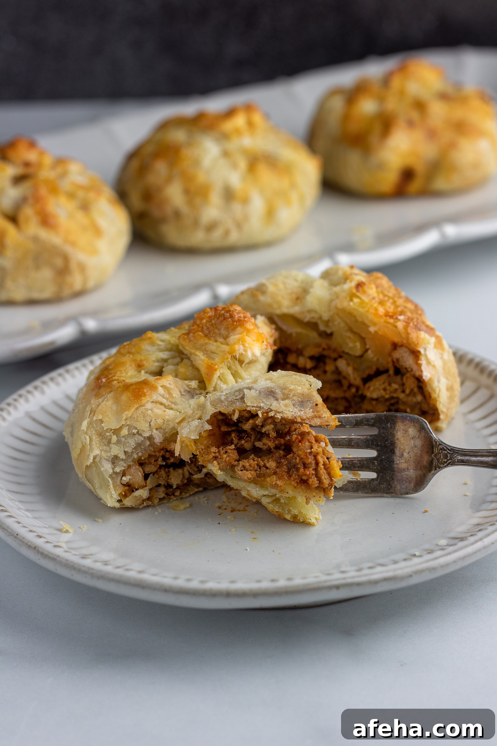 spicy chicken puff pastry