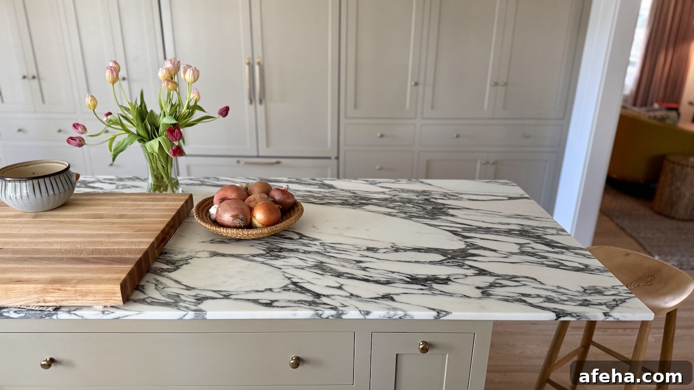 A Beautiful Plate Marble Island