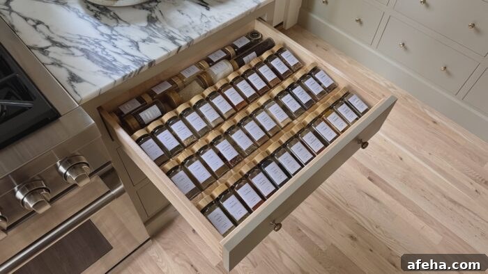 A Beautiful Plate Kitchen Spice Drawer