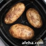 Air fryer baked potatoes