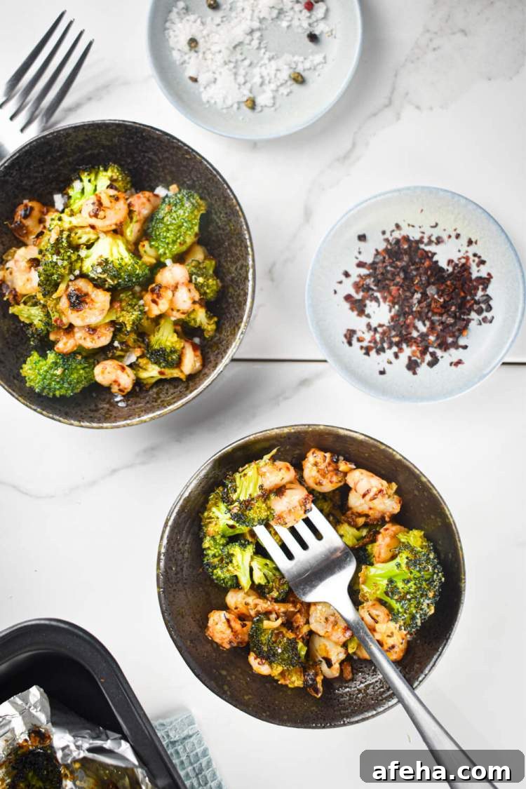 Garlic Parmesan Roasted Shrimp & Broccoli