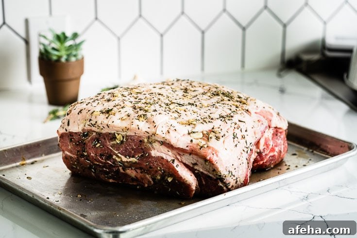 pork shoulder with herb rub