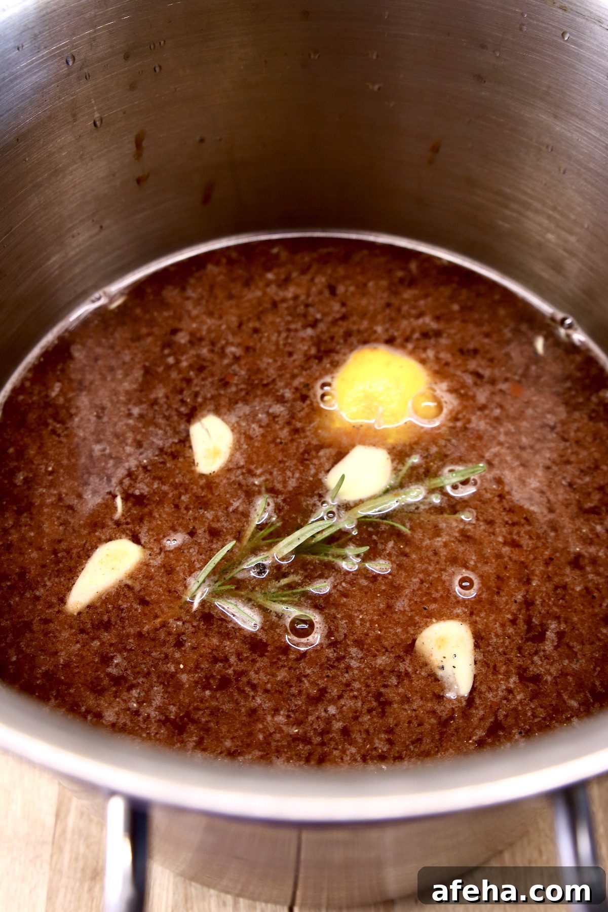 spicy chicken brine with lemon, garlic and rosemary