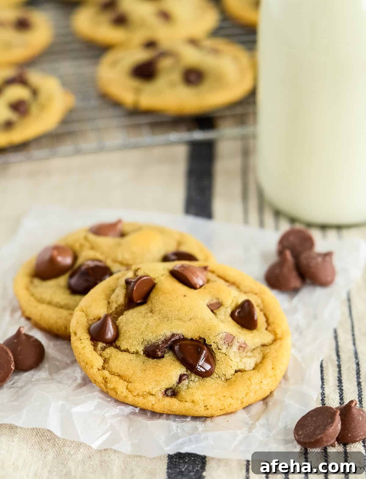 One egg chocolate chip cookies