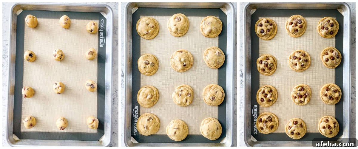 process shots - 1 egg cookie recipe with chocolate chips