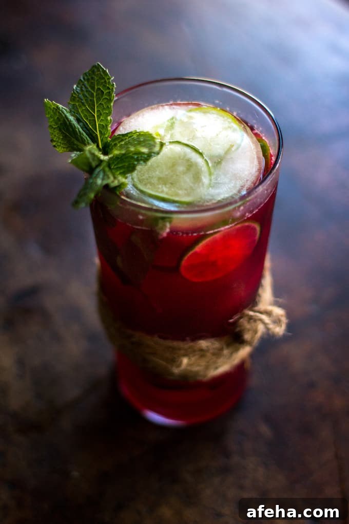 Cranberry Mint Lime Agua Fresca – Refreshing Summer Drink 5 Cranberry Agua Fresca with Fresh Mint and Lime