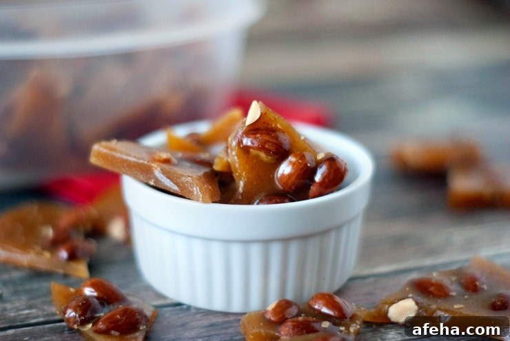 Spicy Honey Almond Brittle | heatherlikesfood.com