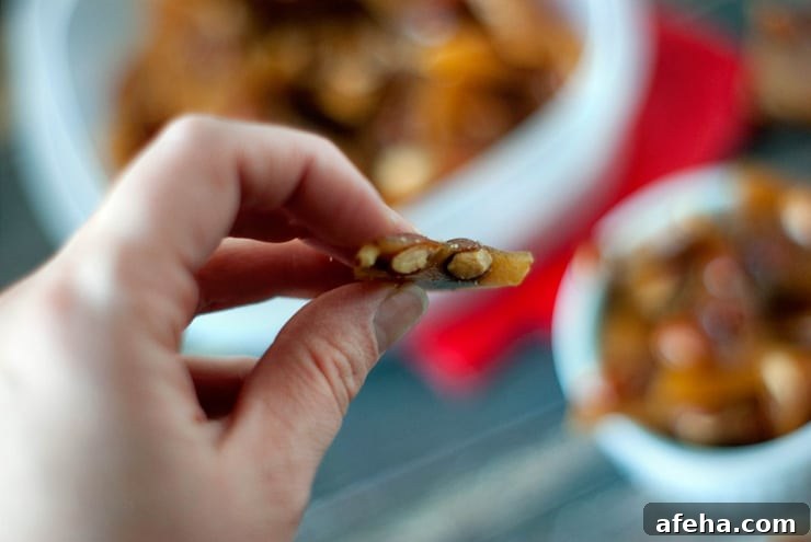 Spicy Honey Almond Brittle | heatherlikesfood.com