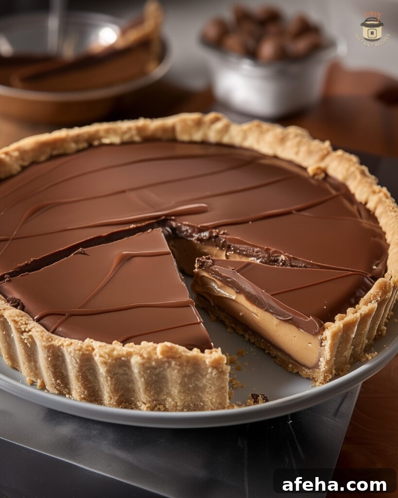 Giant Reese's Peanut Butter Cup Pie Recipe