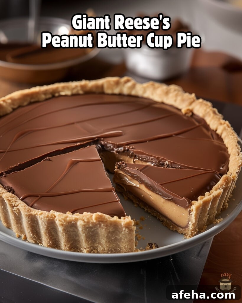 Giant Reese's Peanut Butter Cup Pie Recipe