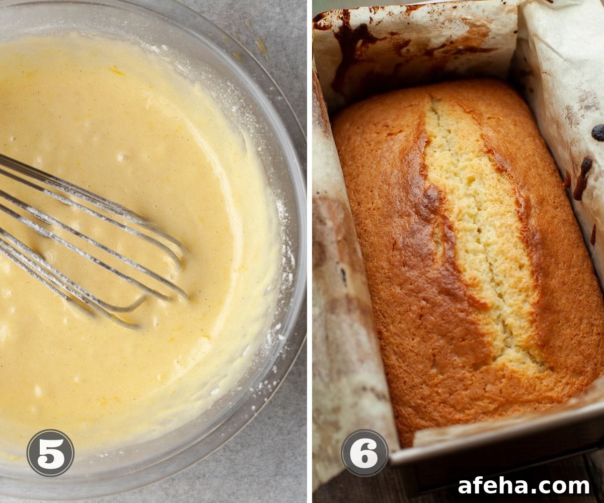 Step by Step Instructions for lemon drizzle cake