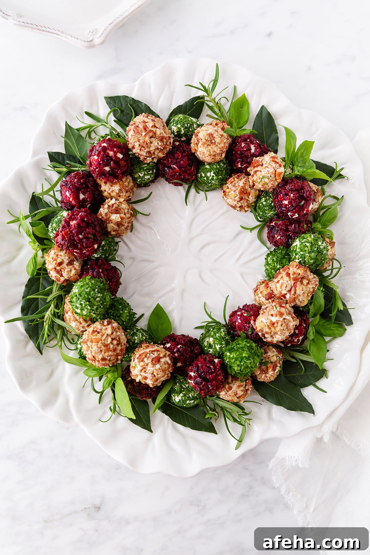Festive Christmas Cheese Ball Wreath Recipe & Party Appetizer Tips 2 Christmas Cheese Ball Wreath