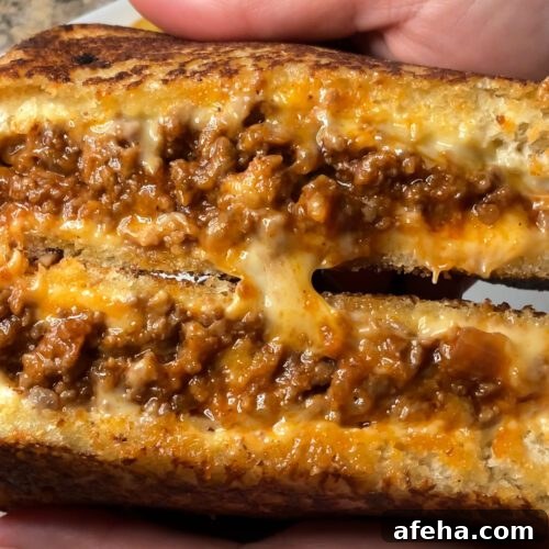 grilled cheese sloppy joes