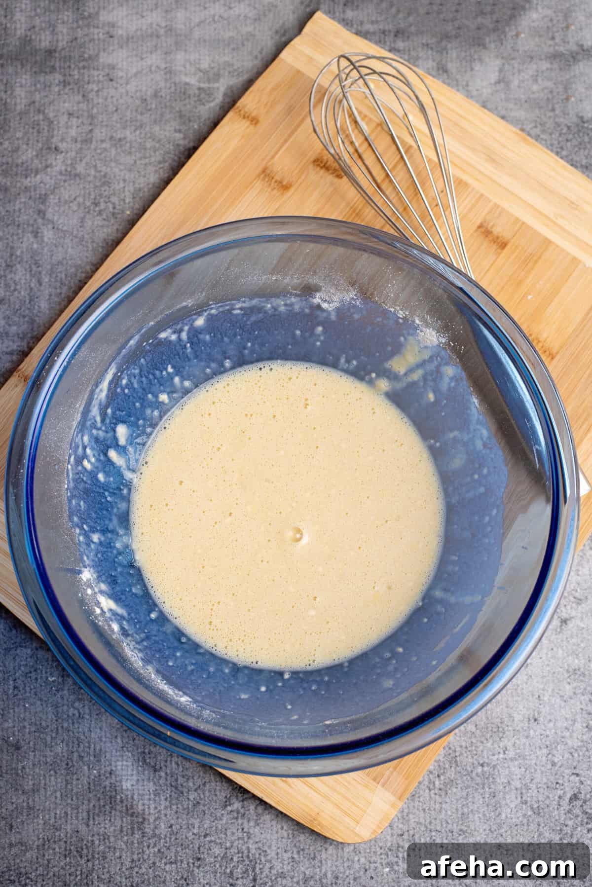 whisk batter until combined