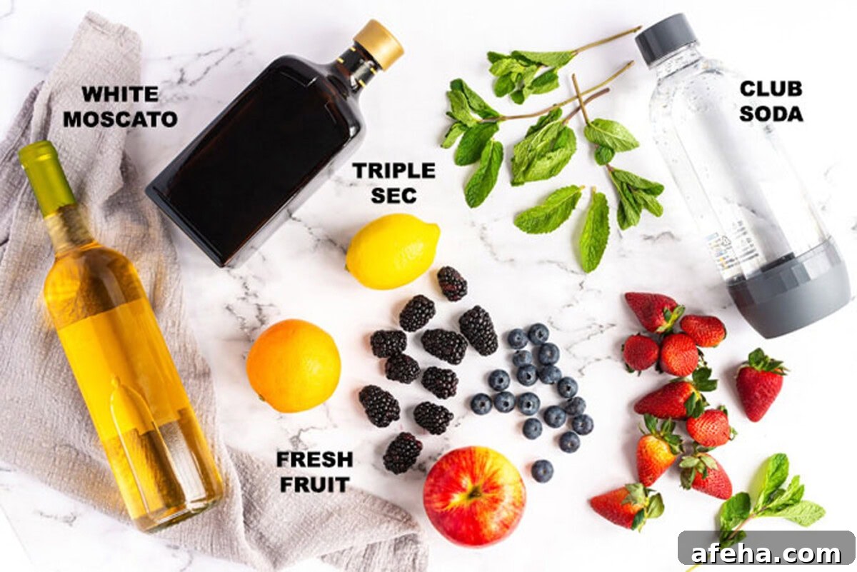 ingredients for white sangria