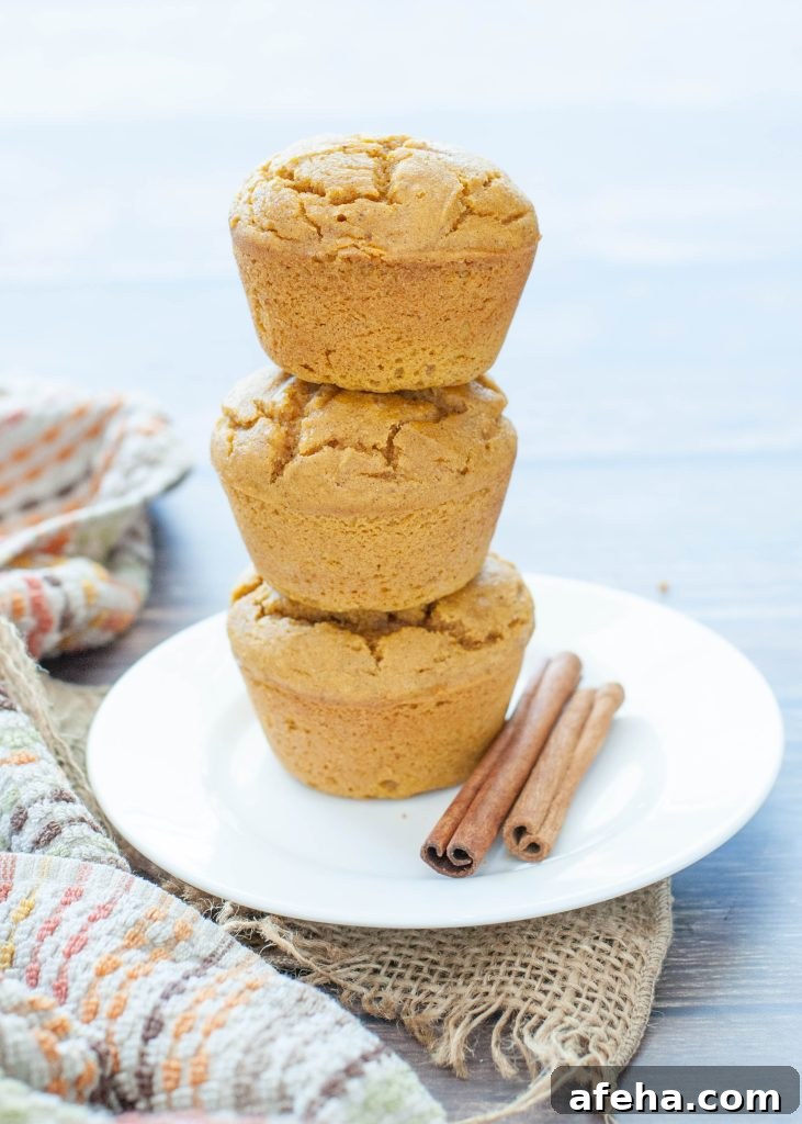 Gluten-Free Pumpkin Muffins (Dairy-Free) + Step-by-Step Video 6 3-gluten-free-pumpkin-muffins-stacked