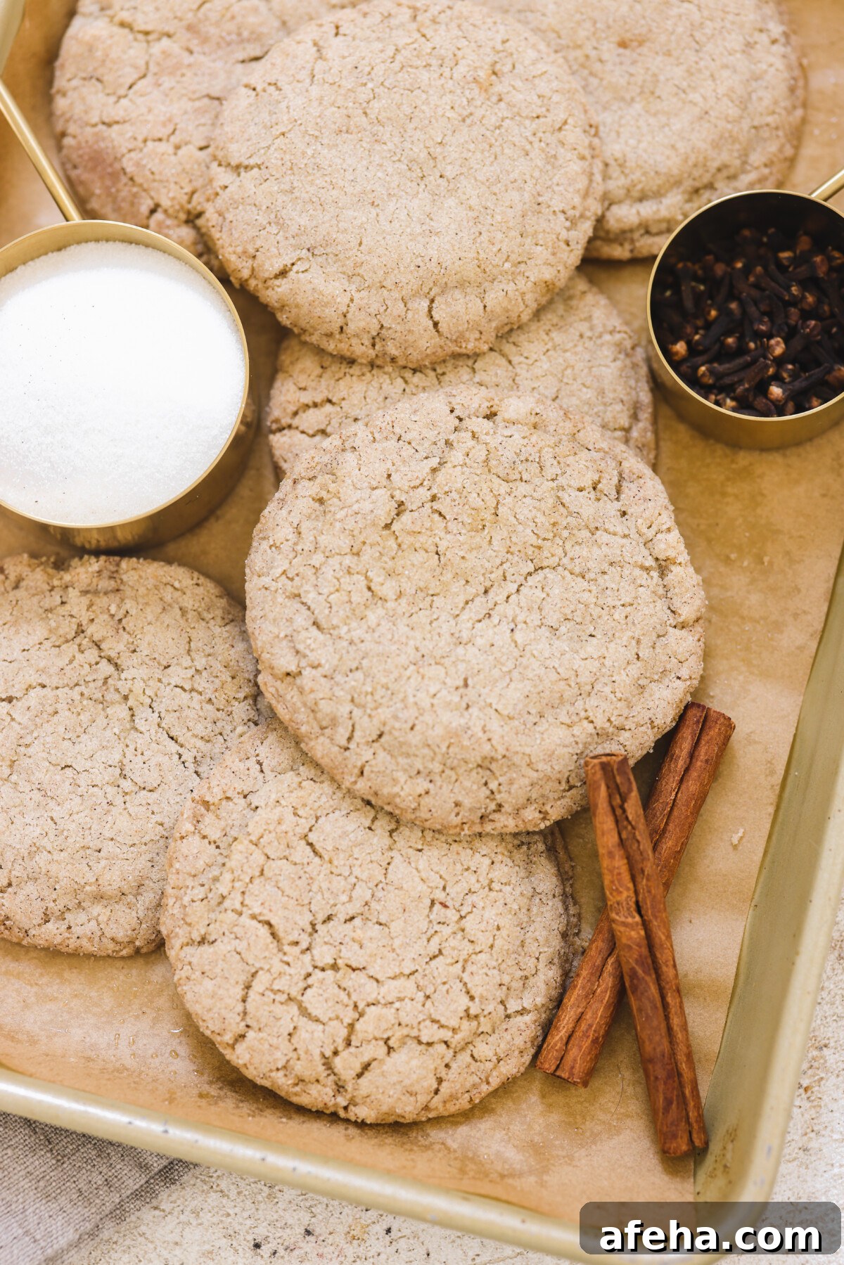 Stack of chai cookies