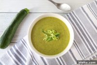 Creamy Zucchini Soup with Garlic and Parmesan