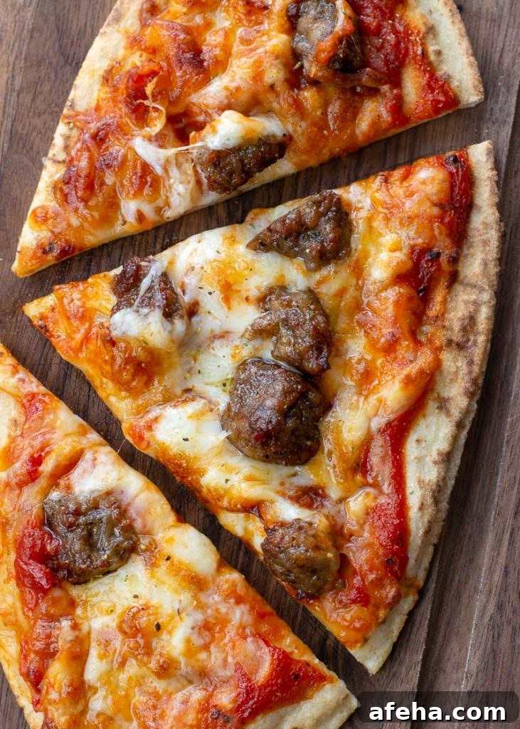 Two pita pizzas on a plate