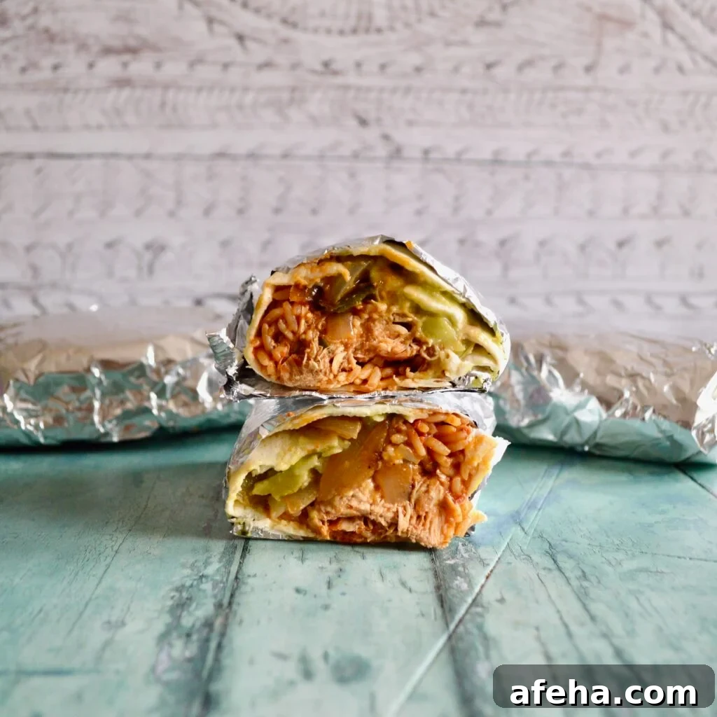 chicken burritos