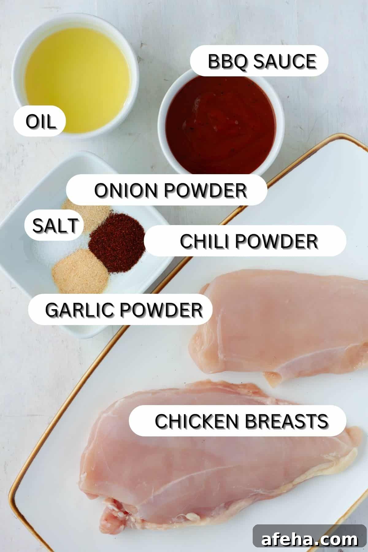 Cast Iron BBQ Chicken Breast Recipe 3 Ingredients for a cast iron bbq chicken breast.