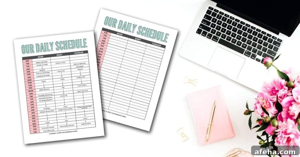 printable toddler schedule